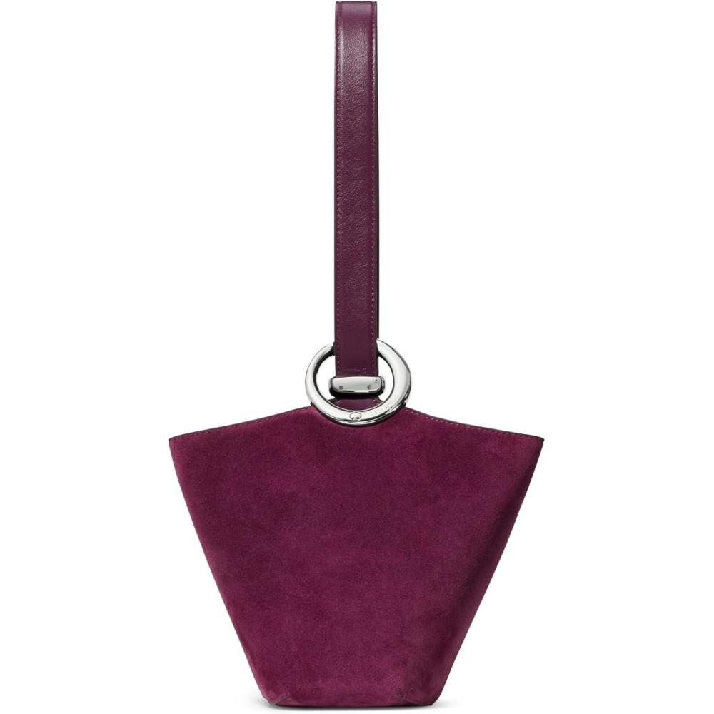 imageKate Spade New York Womens Halo Fine Grain Leather Mini BucketPurple Agate Suede