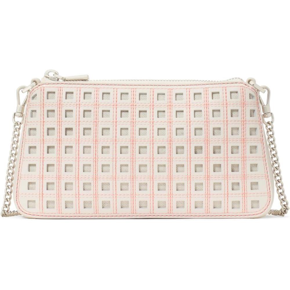 imagekate spade new york womens Grace Fine Grain Leather PochettePerforated Cream Multi