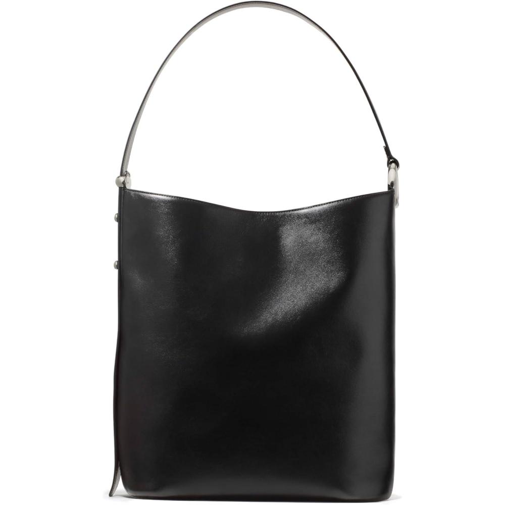 imagekate spade new york womens Halo Fine Grain Leather Large BucketBlack