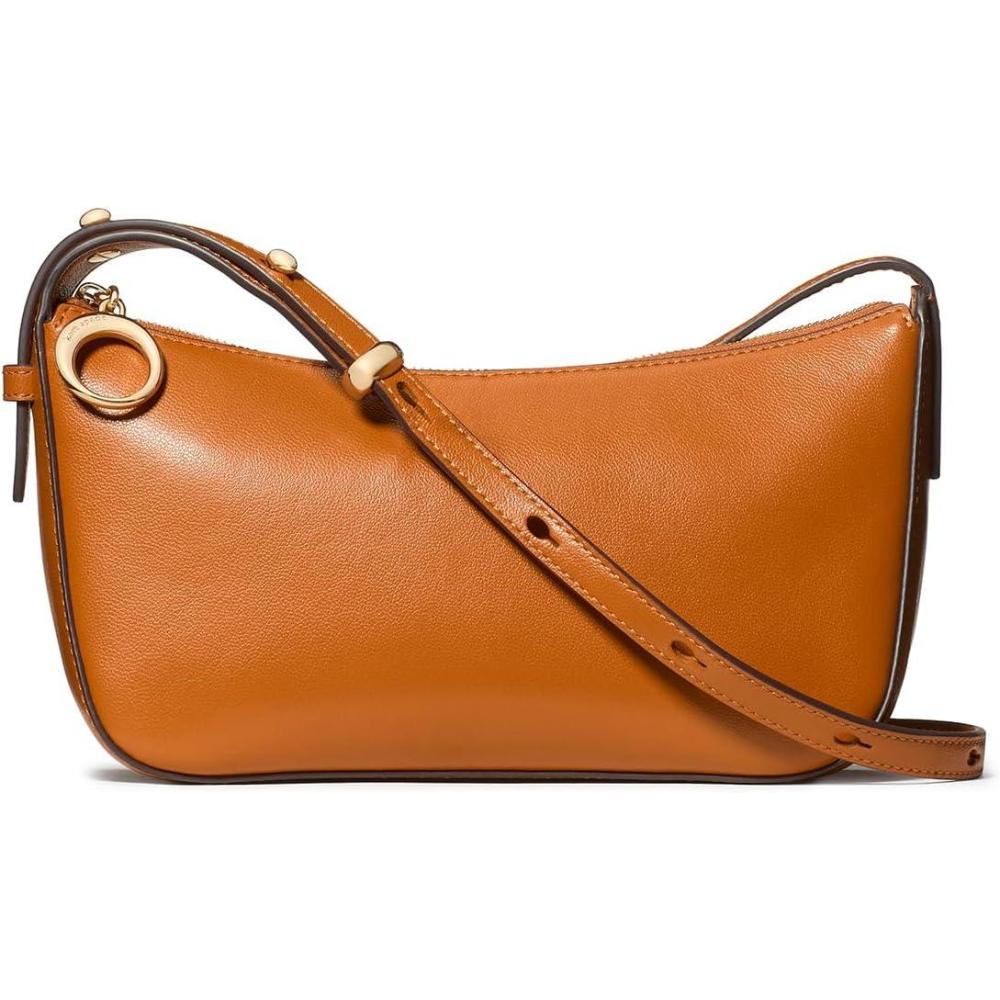 imagekate spade new york womens Halo Glazed Leather CrossbodyBaked Amber