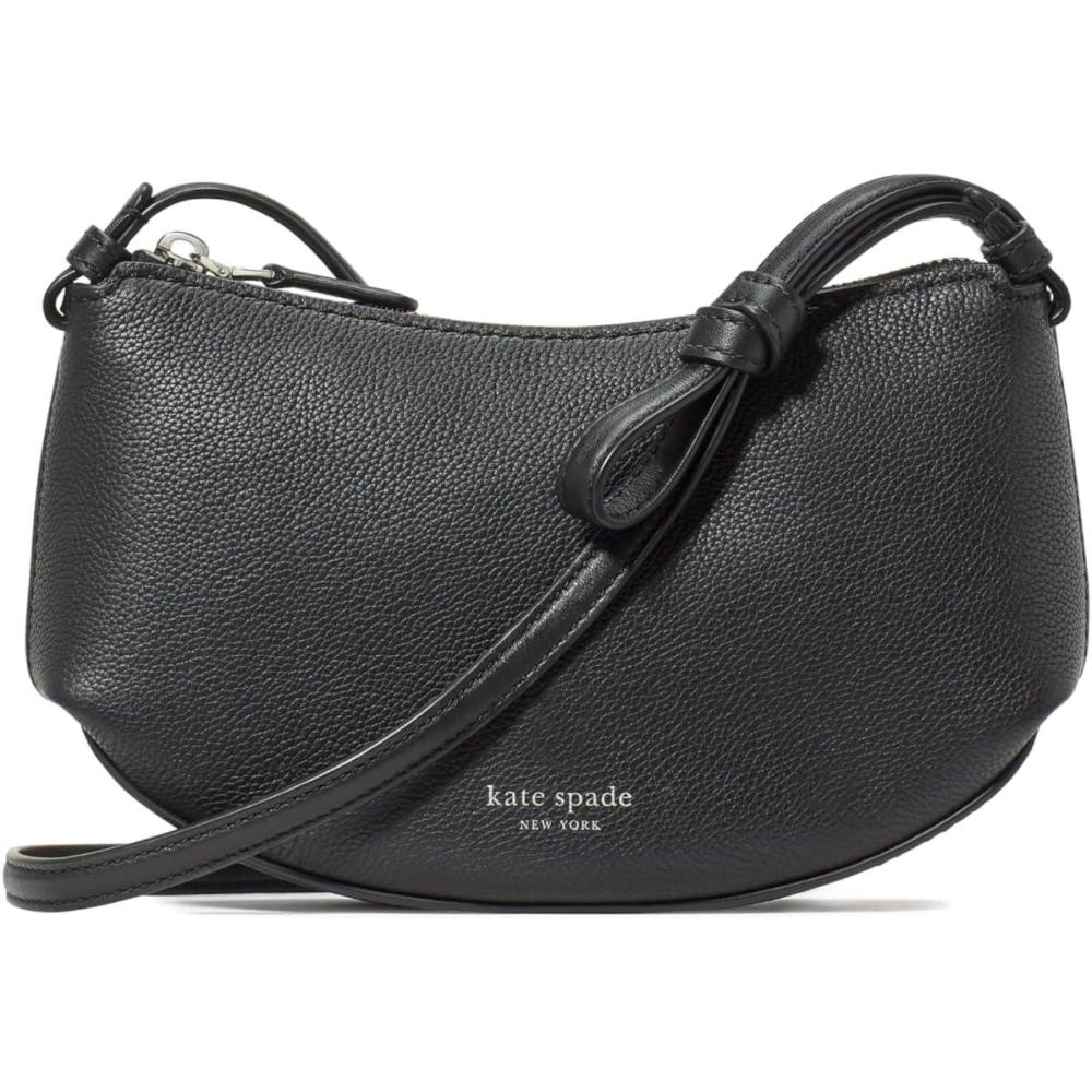 imagekate spade new york womens Loop Pebbled Leather CrossbodyBlack