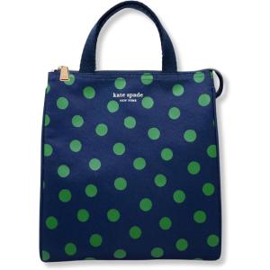 Kate Spade New York Portable Soft Cooler Lunch Bag with Silver Insulated Interior Lining and Storage Pocket, Floral Garden(Sonnet Dot)
