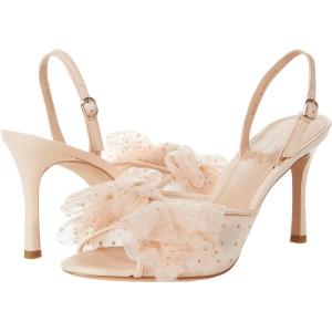Kate Spade New York Womens Bridal Sparkle Heels(Soft Rosebud)