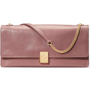kate spade new york Deco Fine Grain Leather Soft Shoulder(Glazed Dusk Rose)
