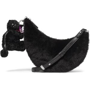 kate spade new york Duo Crossbody Bag(Shearling Black With Bear Charm)