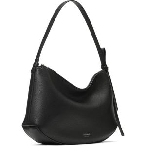 kate spade new york Loop Pebbled Leather Large Shoulder Bag(Black)