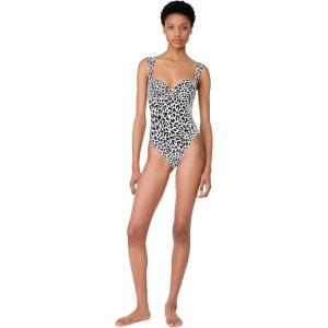 kate spade new york Womens Underwire One Piece Swimsuit(Black)