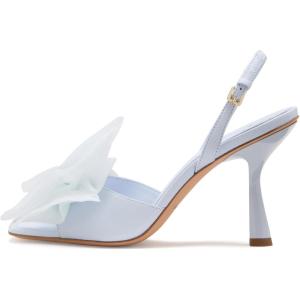 kate spade new york womens Beau Heeled Sandal(Mesh Taro Milk)