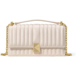 kate spade new york womens Deco Mini Leather Flap Chain Crossbody(Cashew Milk)