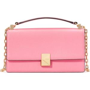 kate spade new york womens Deco Mini Leather Flap Chain Crossbody(Ruby Citrus)