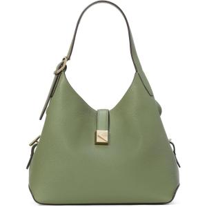 kate spade new york womens Deco Pebbled Leather Crossbody Tote(Olive Leaf)
