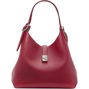 kate spade new york womens Deco Pebbled Leather Crossbody Tote(Red Jam)