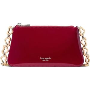 kate spade new york womens Grace Fine Grain Leather Pochette(Dark Scarlet)