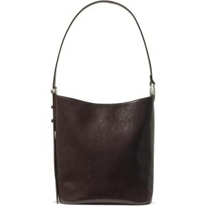 kate spade new york womens Halo Fine Grain Leather Bucket(Glazed Hot Fudge)