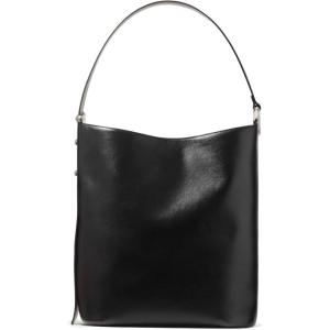 kate spade new york womens Halo Fine Grain Leather Large Bucket(Black)