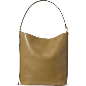 kate spade new york womens Halo Fine Grain Leather Large Bucket(Glazed Dried Thyme)