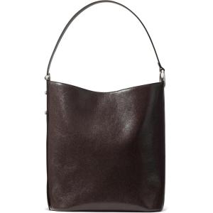 kate spade new york womens Halo Fine Grain Leather Large Bucket(Glazed Hot Fudge)