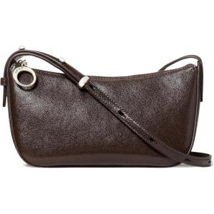 kate spade new york womens Halo Glazed Leather Crossbody(Glazed Hot Fudge)