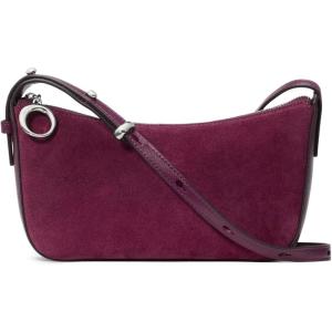 kate spade new york womens Halo Glazed Leather Crossbody(Purple Agate Suede)