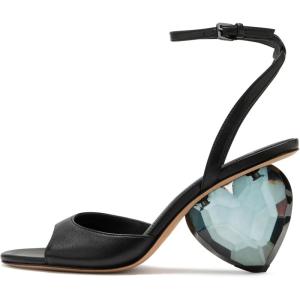 kate spade new york womens Heart Sandal(Black)