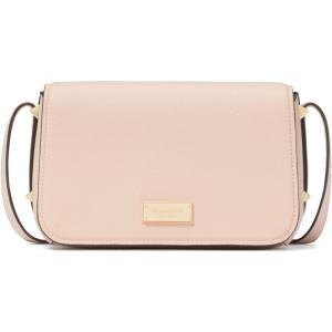 kate spade new york womens Liv Small Flap Crossbody(Pebbled Leather Milk Glass)
