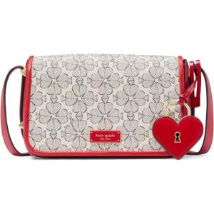 kate spade new york womens Liv Small Flap Crossbody(Spade Flower Cherry Rouge Multi)