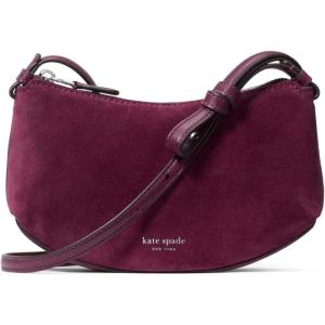 kate spade new york womens Loop Pebbled Leather Crossbody(Purple Agate Suede)