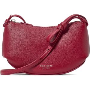 kate spade new york womens Loop Pebbled Leather Crossbody(Red Jam)