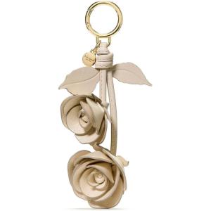 kate spade new york womens Novelty Bag Charm(Cashew Milk Stacked Rose)