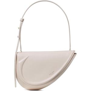 kate spade new york womens The Spade Fine Grain Leather Shoulder Bag(Cream)