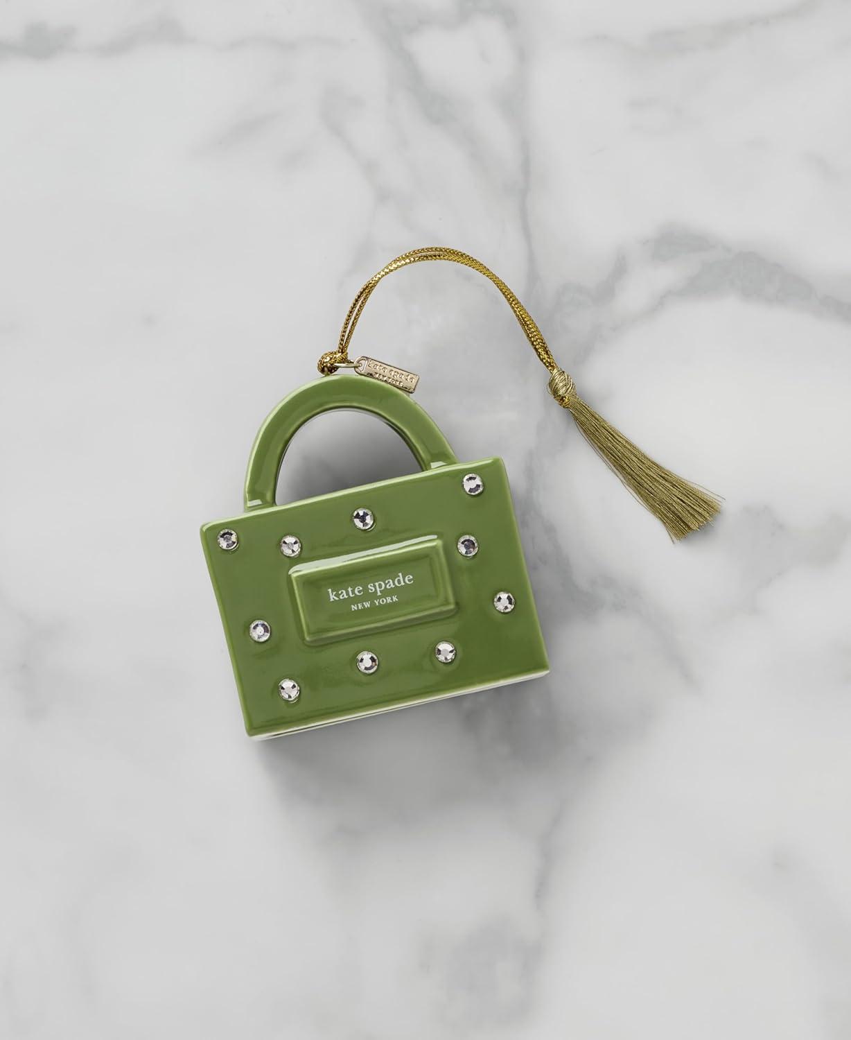 imagekate spade new york Be Jolly Icon Sam Bag Ornament Christmas Holiday Decorations