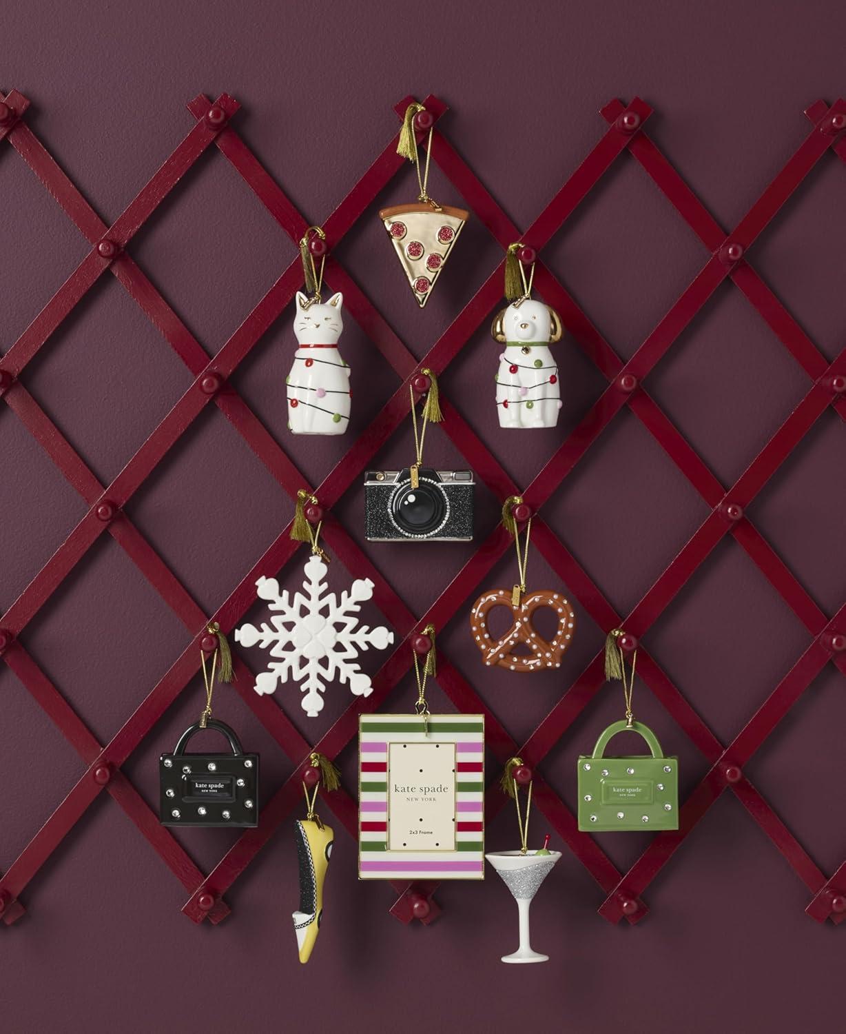 imagekate spade new york Be Jolly Icon Sam Bag Ornament Christmas Holiday Decorations