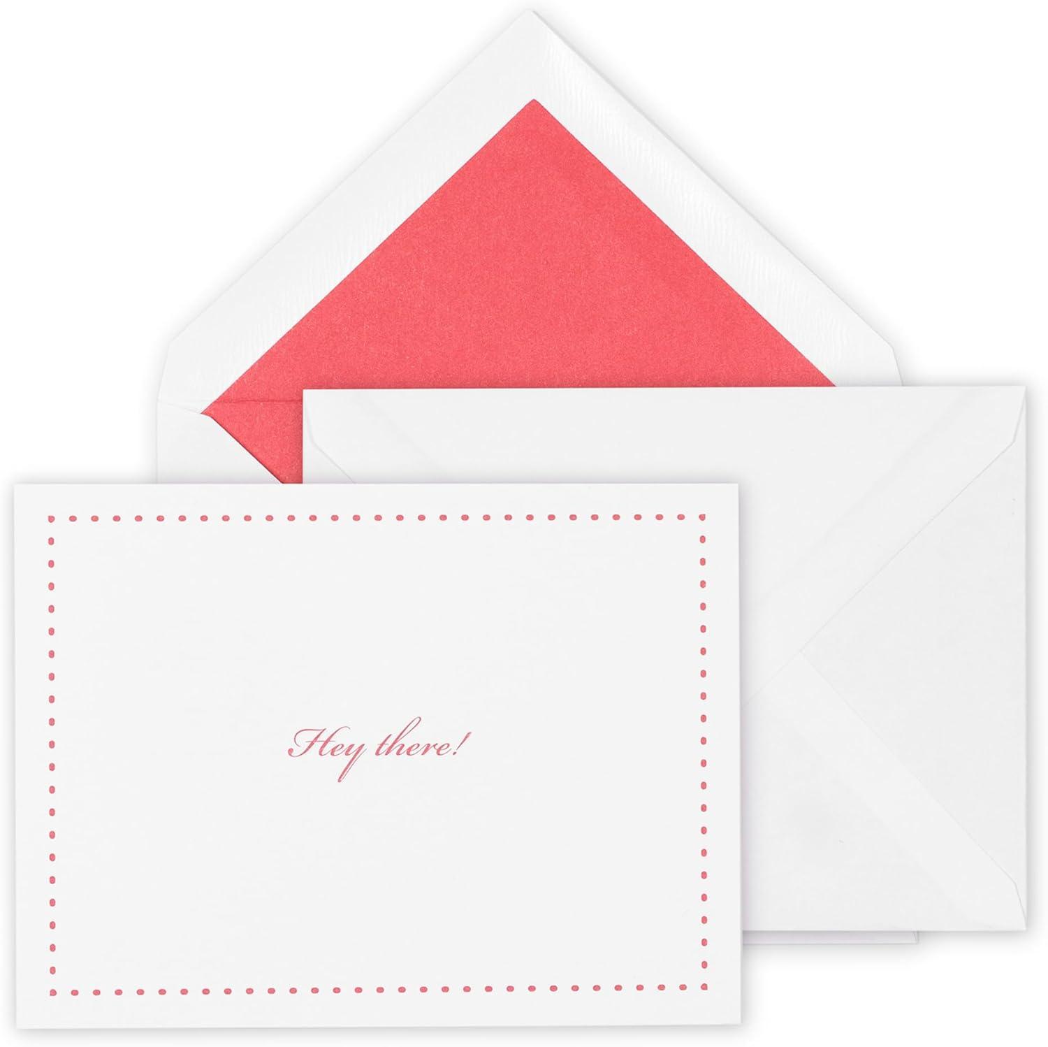 imagekate spade new york Blank Assorted Notecard Set Stationery Set with 16 Cards and Envelopes All Occasion Notecards Hey There