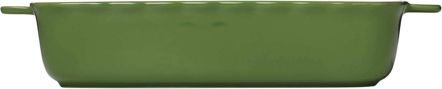 imagekate spade new york Evergreen Rectangular Scallop Baking Dish Christmas Festive Kitchen Decor