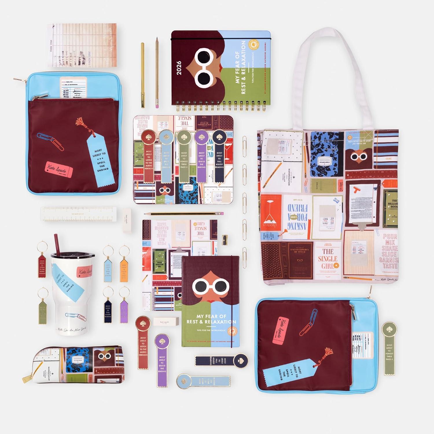 imagekate spade new york Leatherette Mouse Pad 9quot x 8quot Mouse Mat with NonSlip Back Cute Mouse Pad for Office Desk Book Club