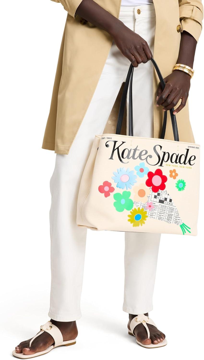imagekate spade new york womens Fresh Picks Printed Canvas Large ToteMulti