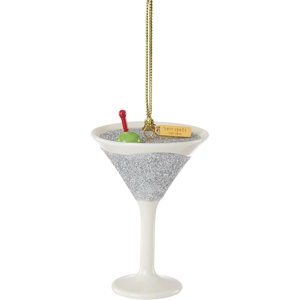 imageKate Spade New York Be Jolly Martini Ornament Christmas Holiday Decorations