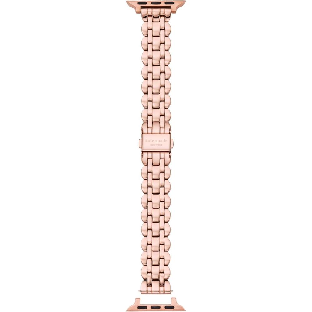 imageKate Spade New York Designer Interchangeable Stainless Steel Band Compatible with Your 384041mm Apple Watch Series 987654321SERose Gold