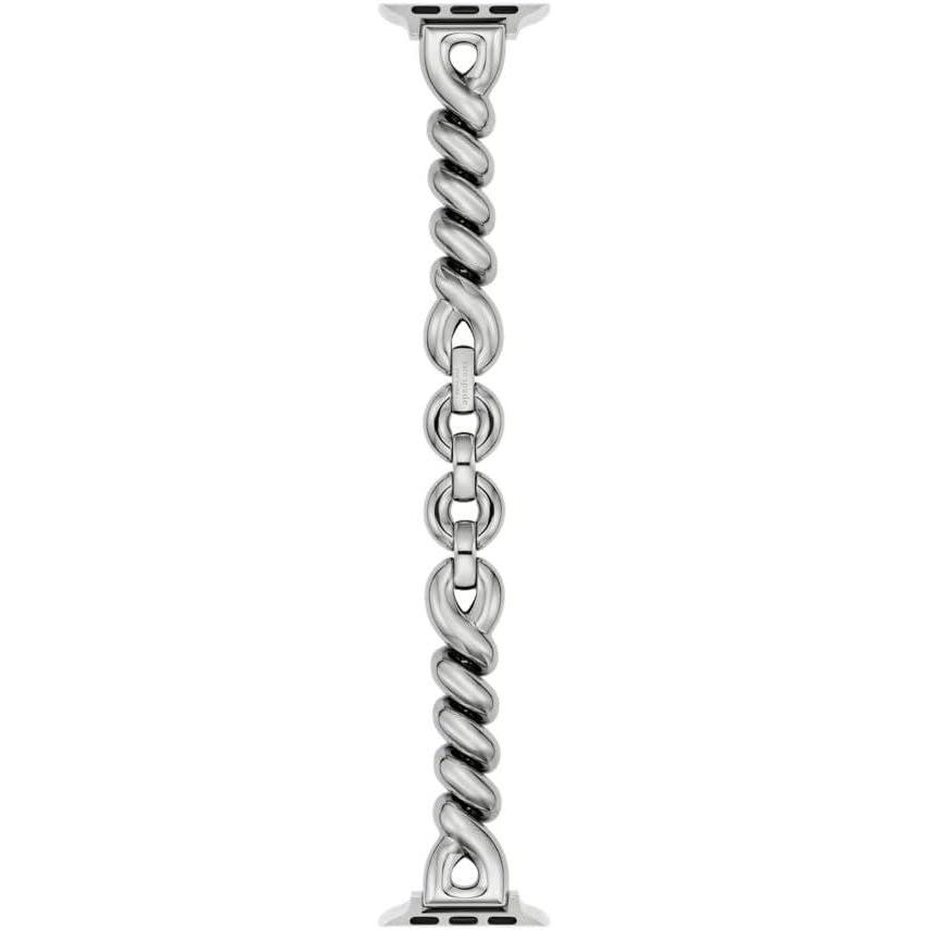 imageKate Spade New York Designer Interchangeable Stainless Steel Band Compatible with Your 384041mm Apple Watch Series 987654321SESilver Twist
