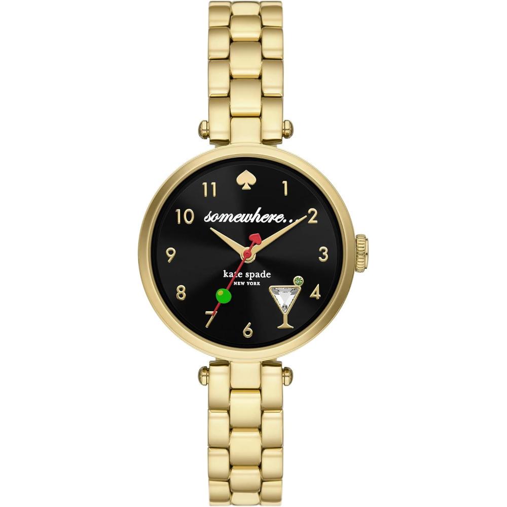 imageKate Spade New York Holland Womens Watch with Stainless Steel Bracelet or Leather BandGold Martini