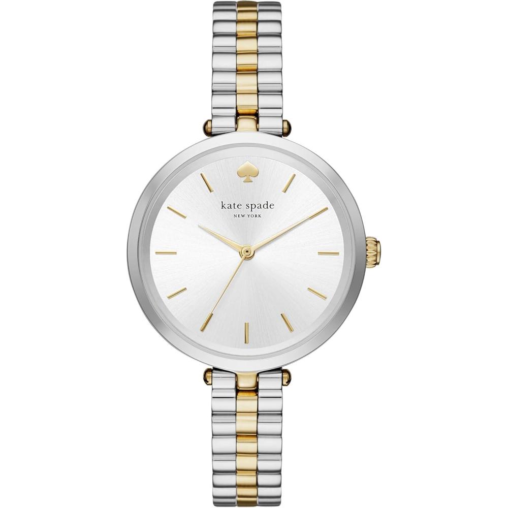 imageKate Spade New York Holland Womens Watch with Stainless Steel Bracelet or Leather BandSilverGold