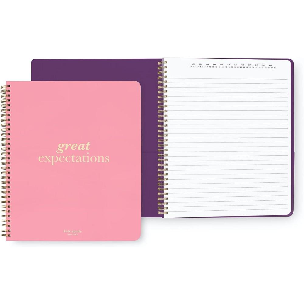 imageKate Spade New York Large College Ruled Notebook 11quot x 95quot Spiral Notebook with 160 PagesGreat Expectations