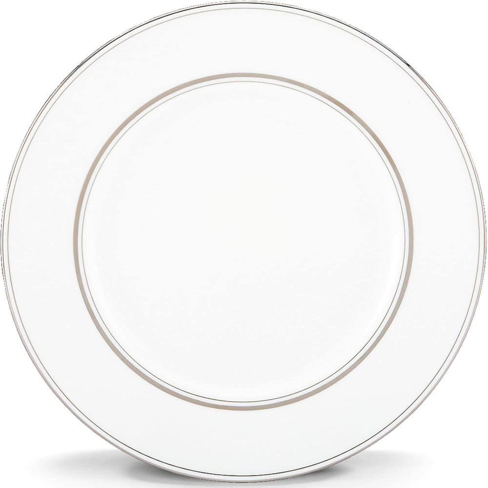 imageKate Spade New York Library Lane Platinum Dinnerware 5 Piece Place Setting White150 LB