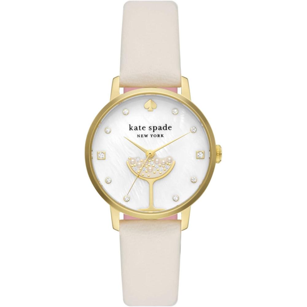 imageKate Spade New York Metro Womens Watch with Stainless Steel Bracelet or Leather Band Novelty Womens WatchBubbly
