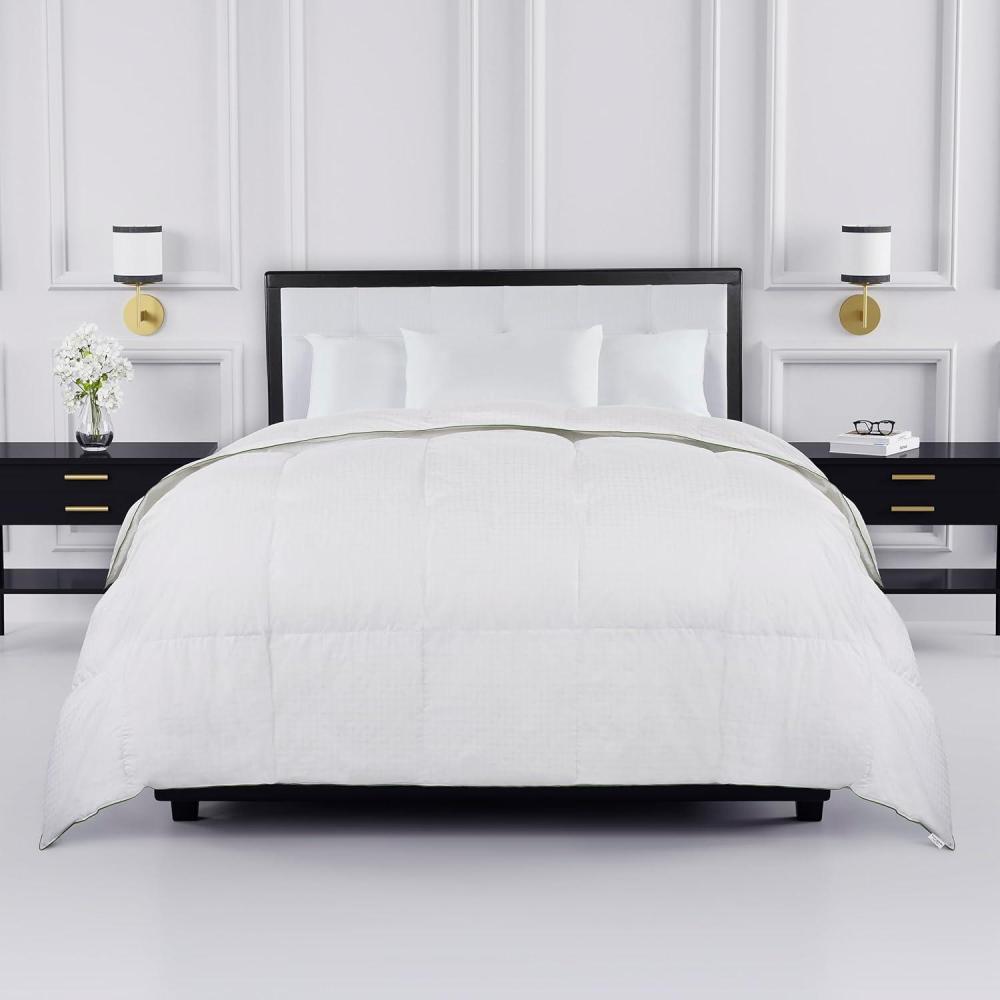 imageKate Spade New York Noel FullQueen Comforter Down Alternative Comforter with Jacquard Dot Design 300 Thread Count and 100 Cotton All Season Bedding Machine Washable WhiteWhite