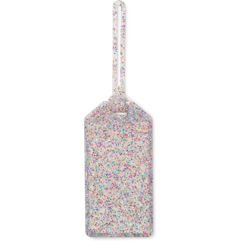 imageKate Spade New York Silicone Luggage Tag with Strap Multi Glitter