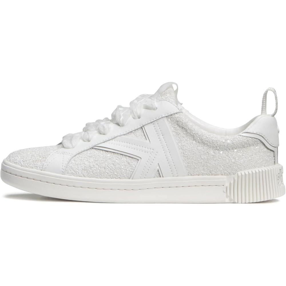 imageKate Spade New York Womens K as in Kate Signature Court SneakersTrue White Chunky Glitter