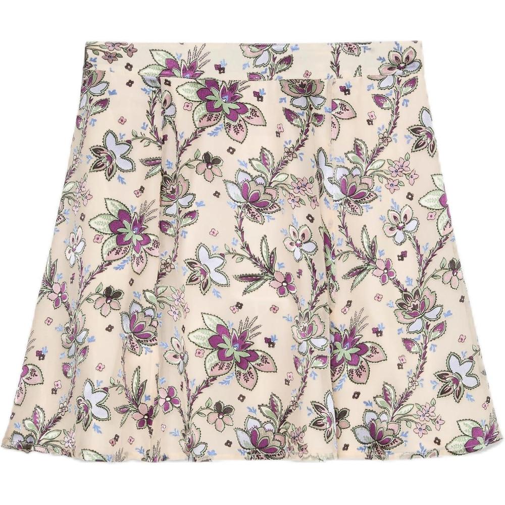 imageKate Spade New York Womens Satin Devore Mini SkirtParchment