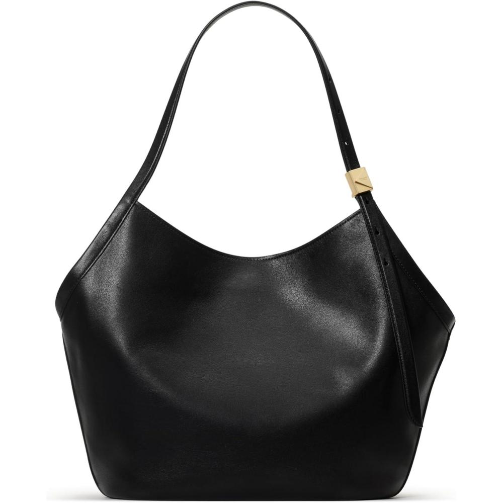 imagekate spade new york Deco Fine Grain Leather Tulip ToteBlack