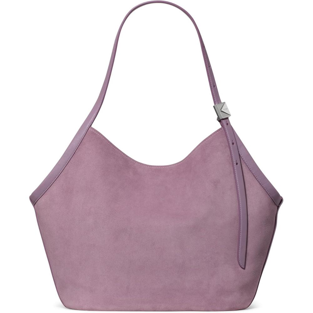 imagekate spade new york Deco Fine Grain Leather Tulip ToteMarket Purple Suede